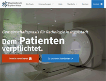 Tablet Screenshot of diagnosticum-ingolstadt.de